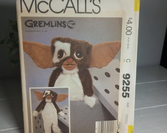 Stary wykrój McCall's na kostium Gremlins Gizmo 9255 używany, kompletny, 1984
