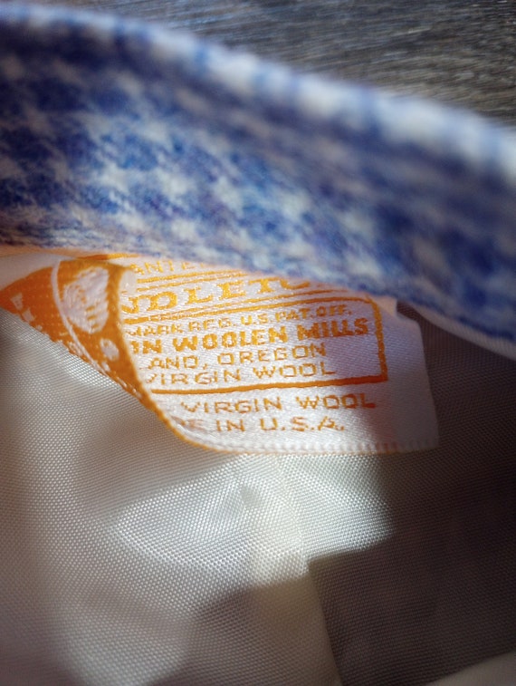 Pendleton Micro check plaid Vintage virgin wool p… - image 4