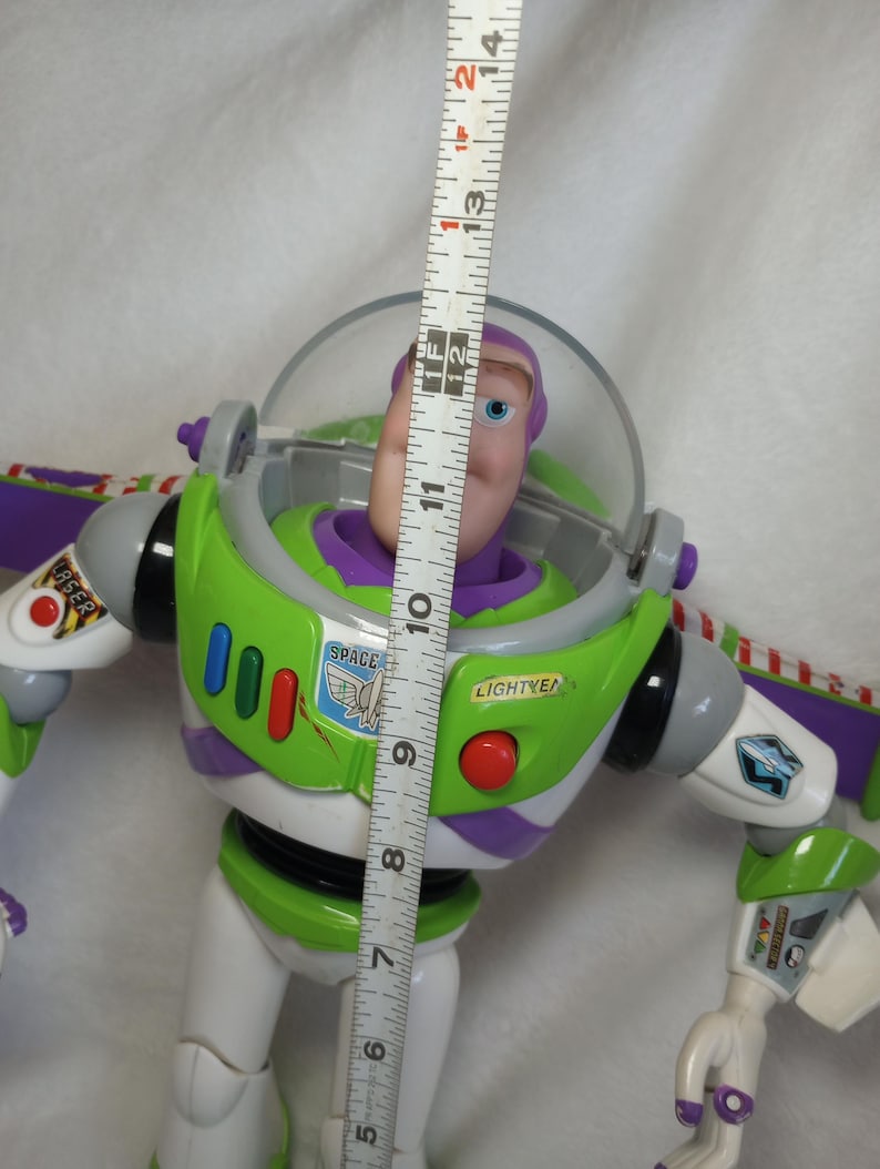 Disney Store Vtg Buzz Lightyear Interactive Talking Action Figure Toy Story 12'' image 4