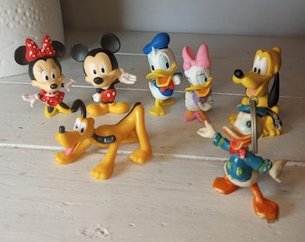 ミッキーマウスと仲間たち PVC製おもちゃセット ケーキトッパー ミニー、デイジー、プルート、ドナルドダック