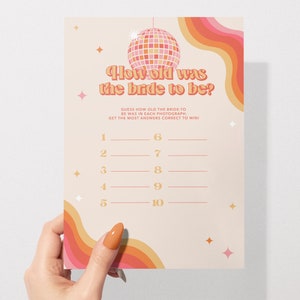 Photographs of Bride Game | Modern Hens & Bridal Shower Party Games | Bachelorette Party | The Last Disco | Instant Download | Print at Home