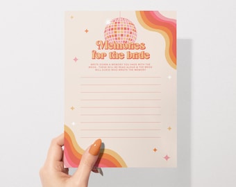 Memories For The Bride Game | Hens & Bridal Shower Party Game | Bachelorette | The Last Disco | Instant Download | Print at Home | 408