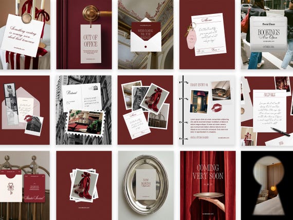 Hotel Instagram Templates | Canva & PSD, Social Media Kit