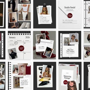 Modelos de Posts para Instagram | Conjunto de 20 | Arquivos Canva e PSD para Photoshop | DOWNLOAD IMEDIATO | Série Paper