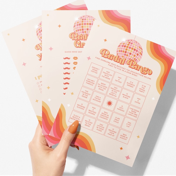 The Last Disco Hens & Bridal Shower Party Spiele | Junggesellinnenabschied | 9 Spiele Bundle | Sofort Download | Print at Home