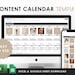 Social Media Content Calendar & Planner Template | Monthly | Excel Spreadsheet + Google Sheet | Batch Content | Digital Download