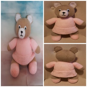Ballerina Bear Knitting Pattern *DIGITAL DOWNLOAD*