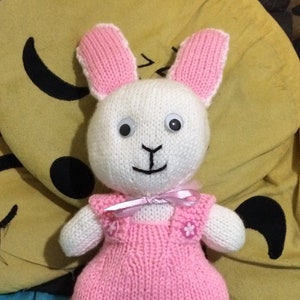 Cute Bunny Knitting Pattern with Two Bonus Outfit Patterns *DIGITAL DOWNLOAD*