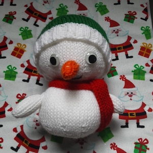 Padrão de tricô de boneco de neve (coleção Knit For Christmas). *DOWNLOAD DIGITAL*