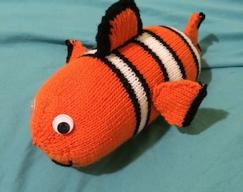 Cuddly Clown Fish Knitting Pattern *DIGITAL DOWNLOAD*