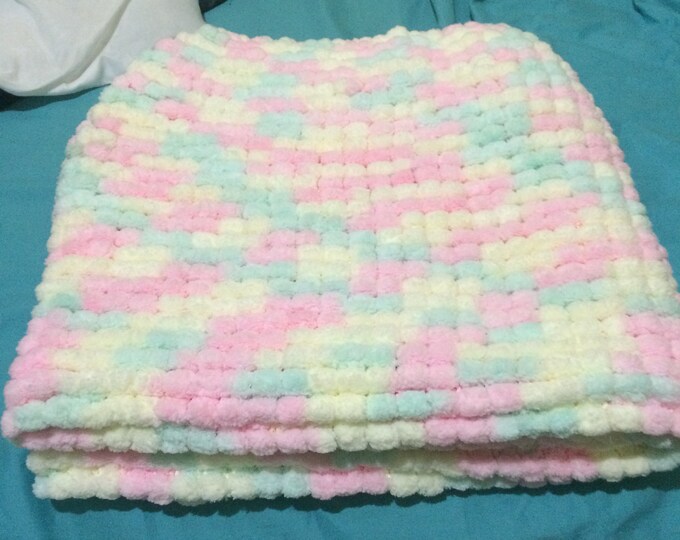 Pom Pom Baby Blanket Knitting Pattern DIGITAL DOWNLOAD Etsy