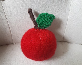 Apple Pin Cushion/Play Food Knitting Pattern *DIGITAL DOWNLOAD*