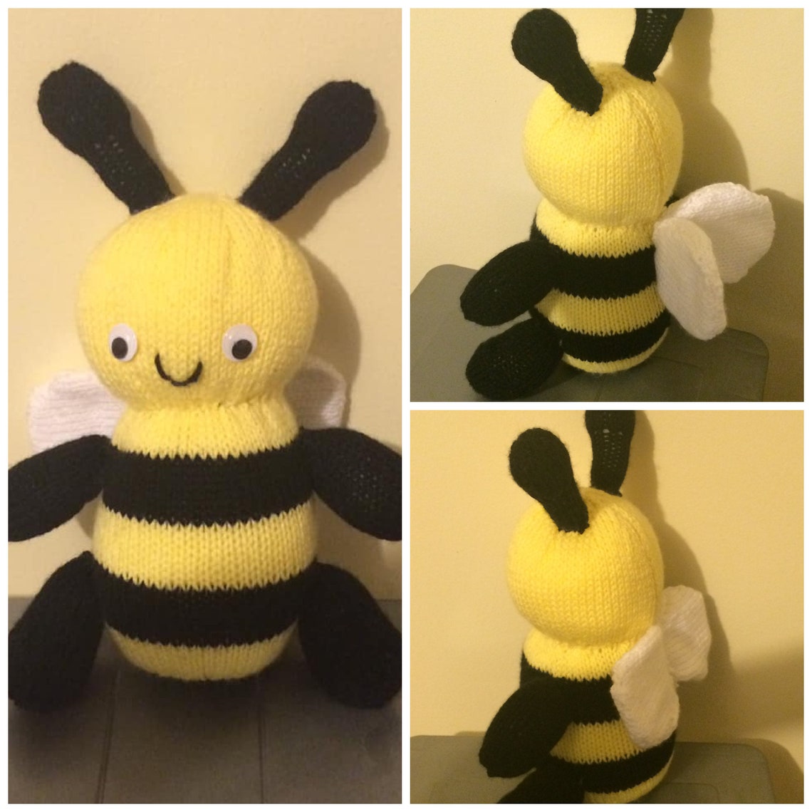 Cuddly Bumble Bee Knitting Pattern DIGITAL DOWNLOAD Etsy