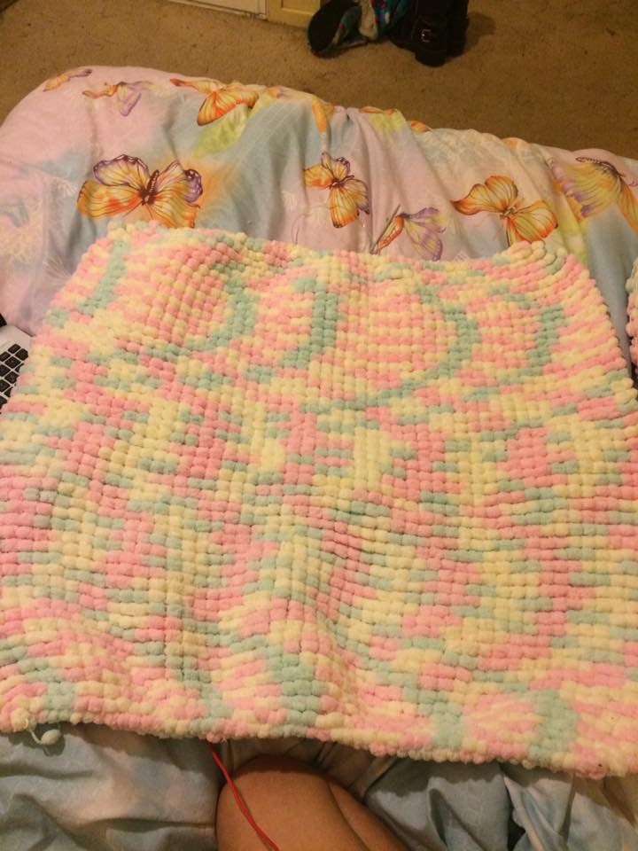 Pom Pom Baby Blanket Knitting Pattern DIGITAL DOWNLOAD Etsy Australia