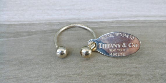 Sterling Silver Large Tiffany & Co Keyring
