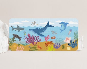Fancy Postcard XL Ocean - Large Animal Card Including Recycled Envelope!