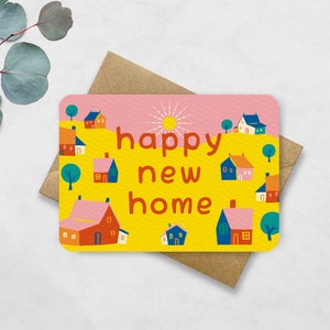 Happy New home card including envelope Card for moving house image 1