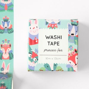 Washi Tape Princess Fox - 10m x 1.5cm
