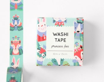 Washi Tape - Princess Fox - 10m x 1.5cm