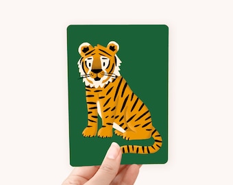 Postcard A6 Tiger - Card for Kids and Animal Lovers