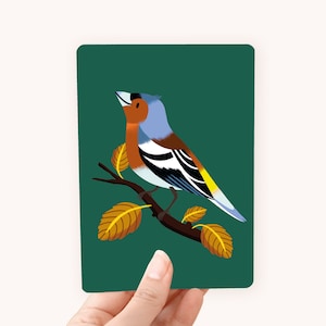 Postcard A6 Finch The perfect card for bird lovers image 1