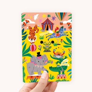 Kaart Circus - Geïllustreerde Postkaart / Ansichtkaart voor Kinderen