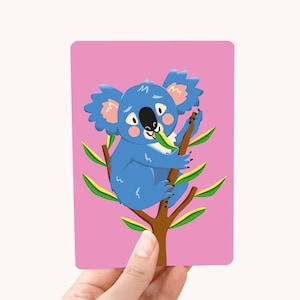 Postkaart Koala - Leuke kaart voor kids en dierenliefhebbers!