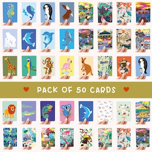 MULTI-PACK! 50x A6 cards - Greeting cards / postcards