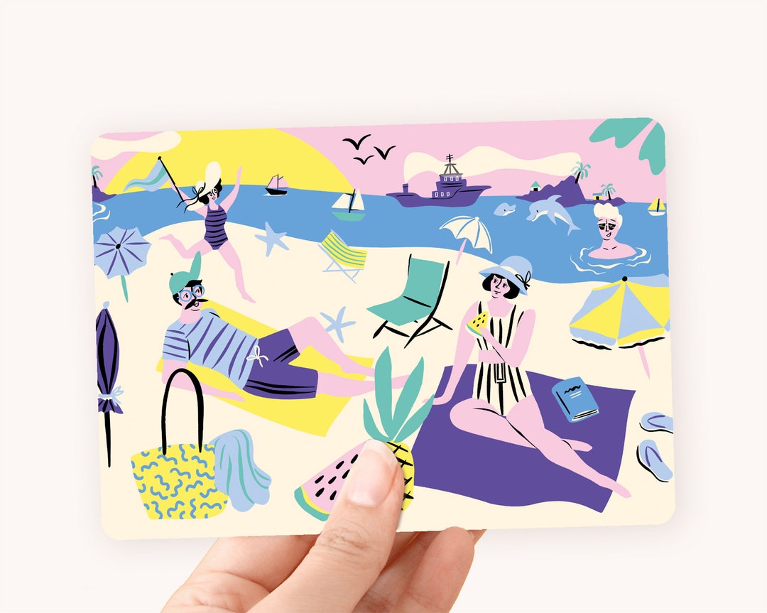 Postcard Beach Life - Summer Vibes With This Greeting Card of a ...