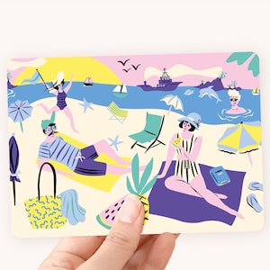 Postcard Beach - Postal de verano de una costa tropical