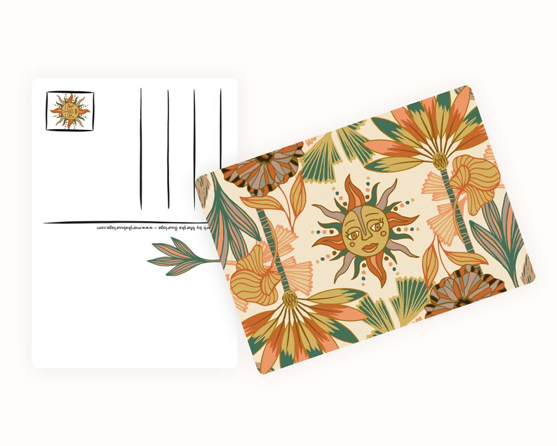 Cartolina Sunshine - Carta / cartolina con dettagli tropicali immagine 2