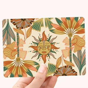 Postkarte Sunshine - Karte / Postkarte mit tropischen Details