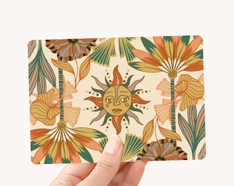 Postcard A6 Sunshine - Card / Greeting Card with Illustrated Tropical Details