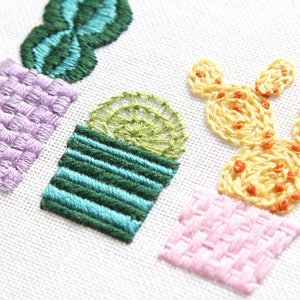 DIY Borduurpakket 1 Cactus door Stitchy Friday Het perfecte cadeau voor DIY liefhebbers DIY kit afbeelding 7