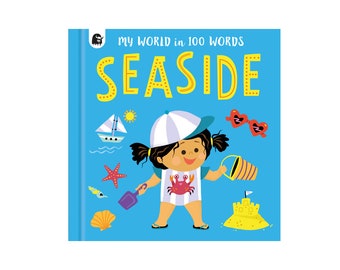 The Seaside in 100 Words - English Cardboard Book for Toddlers - Learn Words - Picturebook