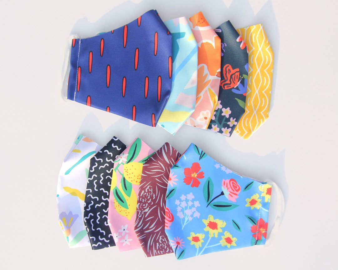 Washable Face Mask Masks With Different Patterns Choose - Etsy