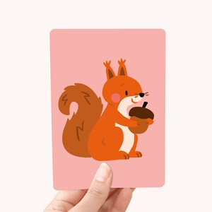 Postkaart Eekhoorn - Leuke kaart voor kids en dierenliefhebbers!