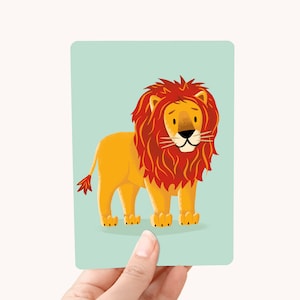 Postkaart Leeuw - Leuke kaart voor kids en dierenliefhebbers!