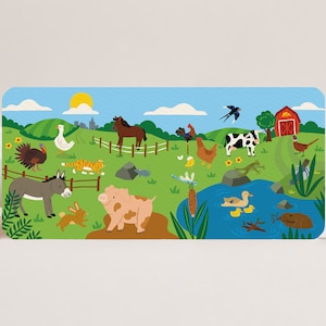 Luxe Postkaart XL Boerderij - Grote Dierenkaart met gerecyclede envelop!