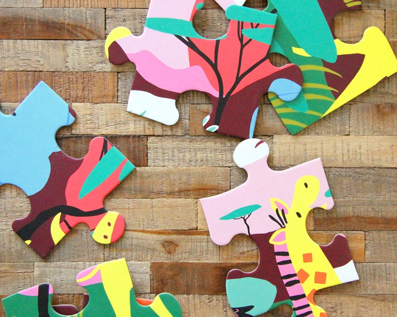 Jumbo XL puzzle Safari 25 pieces puzzle for boys puzzle for Etsy