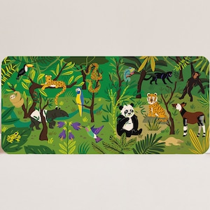 Luxe Postkaart XL Jungle - Grote Dierenkaart met gerecyclede envelop!