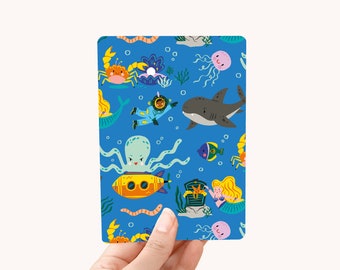 Postcard A6 - Under the Sea - greeting card / postcard