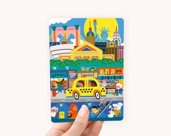 Carte postale A6 New York - Postcard kids