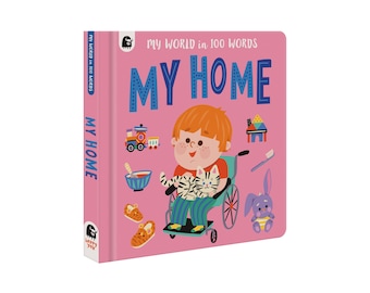 My Home in 100 Words - English Cardboard Book for Toddlers - Learn Words - Picturebook