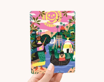 Card A6 - Latin Cultures - greeting card / postcard