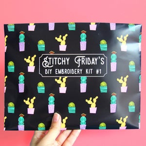 DIY Embroidery Kit 1 Cactus by Stitchy Friday The perfect gift for DIY lovers image 3