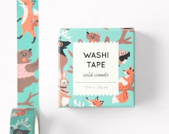 Nastro Washi - Wild Woods - 10m x 1,5 cm