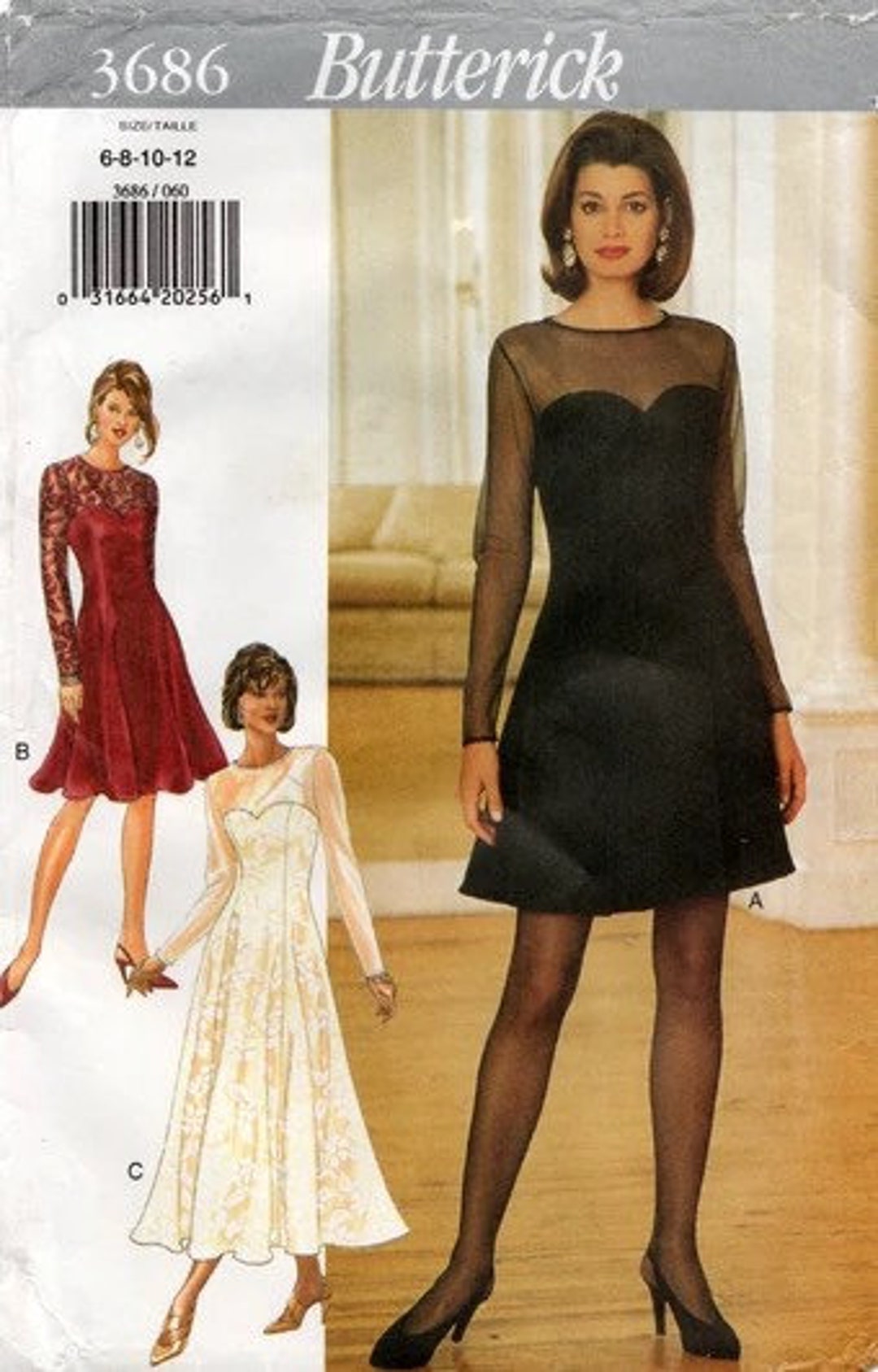 Vintage Butterick Sewing Pattern 3686 - Etsy