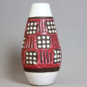 Vintage halverwege de eeuw modernistisch modernistische VEB HALDENSLEBEN-vaas - Vintage Oost-Duits aardewerk uit het midden van de eeuw - 3102C ZELDZAAM