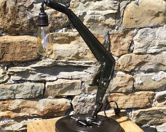 Unique Adjustable Handbrake Lamp Base! Industrial lamp with brake disc base.